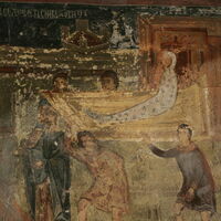 Christ Raising the Widow's Son, detail